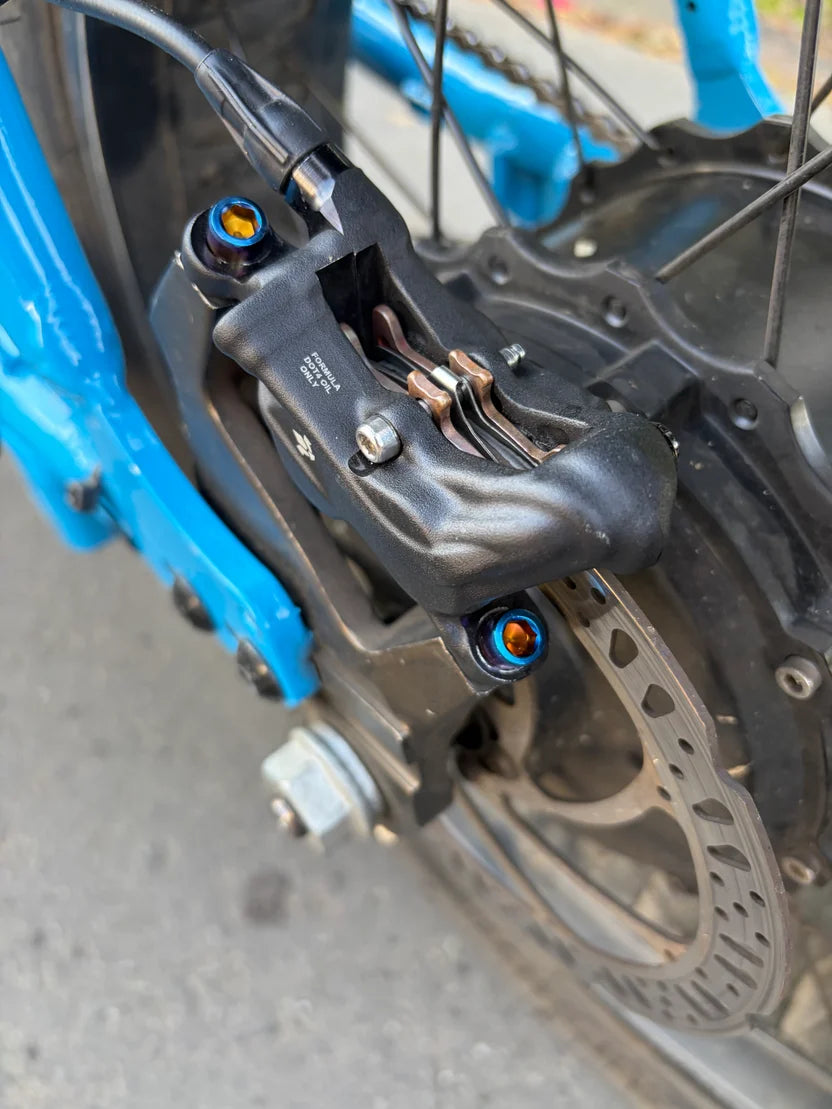 Titanium brake caliper bolts