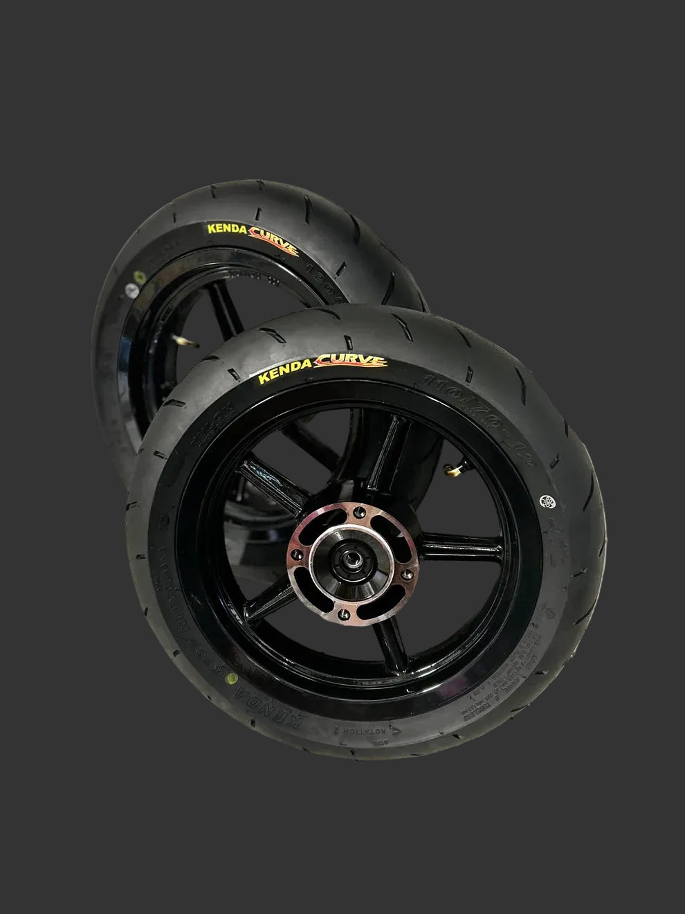 12in kenda curve supermoto wheelset